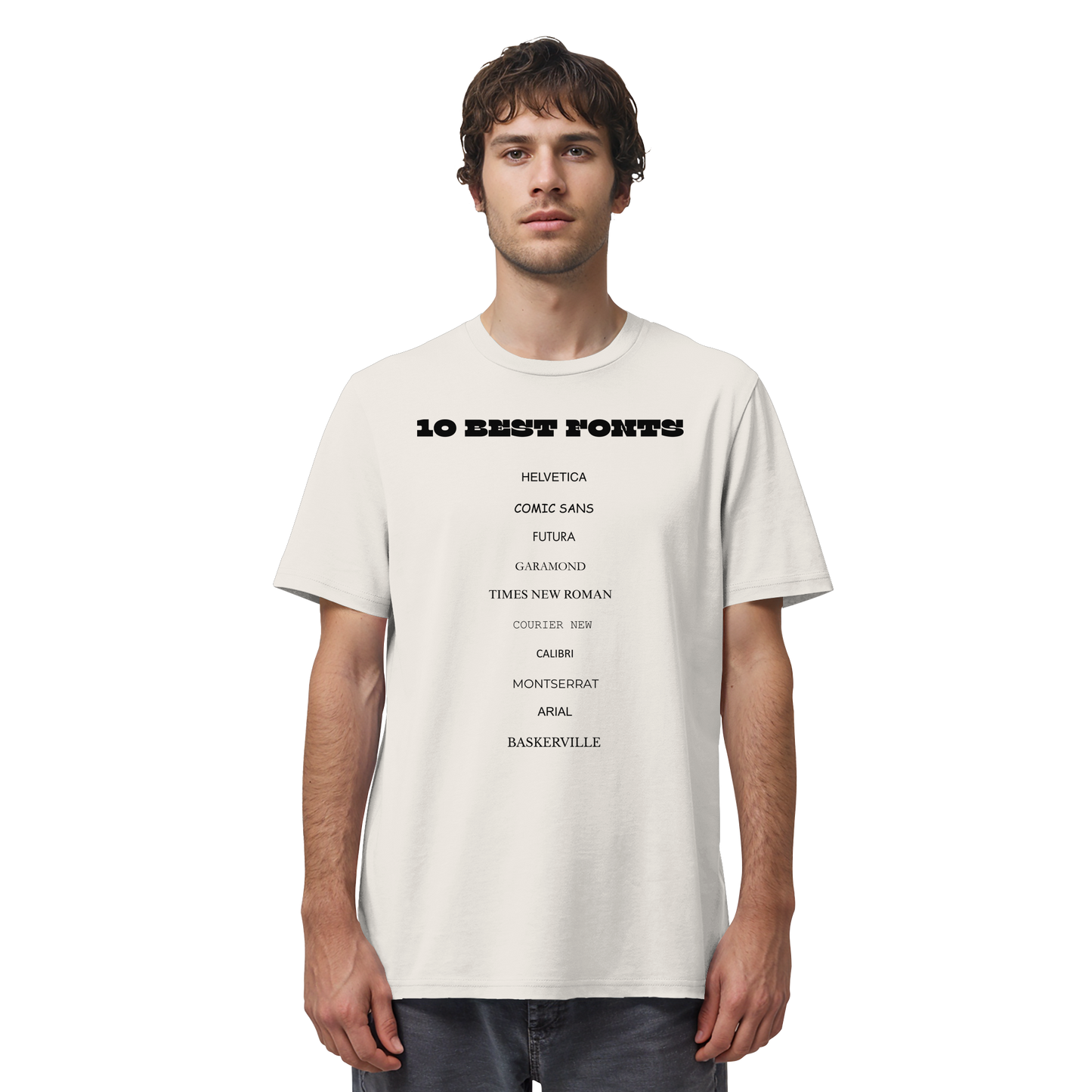 10 Best Fonts - Organic Shirt