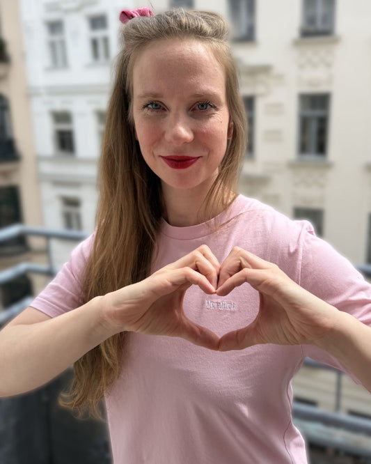 Herzlich - Organic Shirt (Stick weiß)