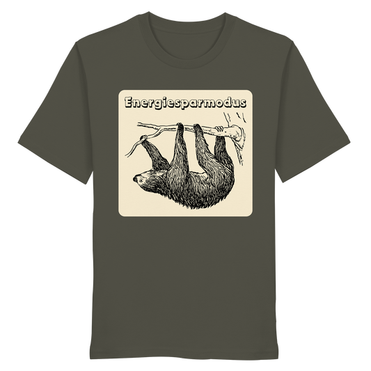 Energiesparmodus Faultier - Organic Shirt