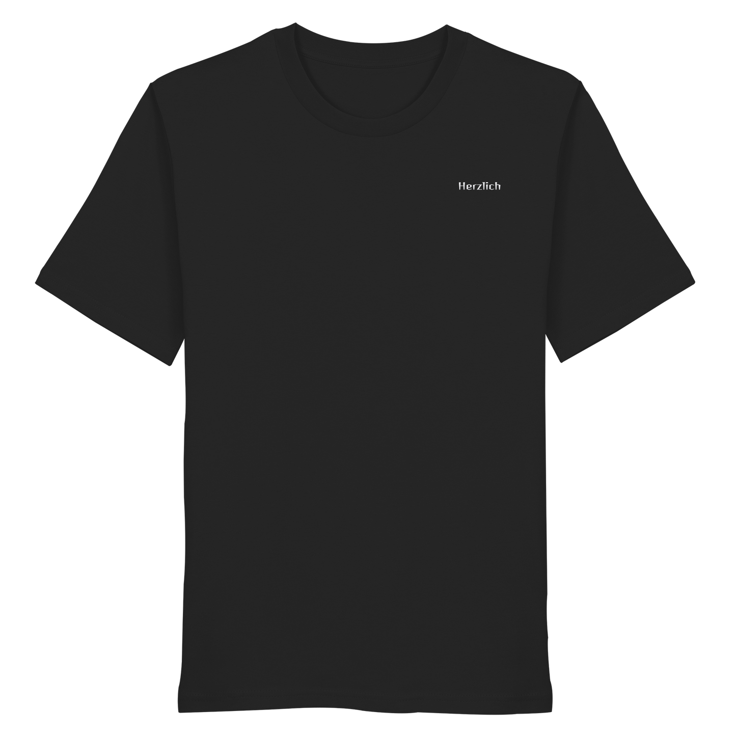 Herzlich - Organic Shirt (Stick weiß)