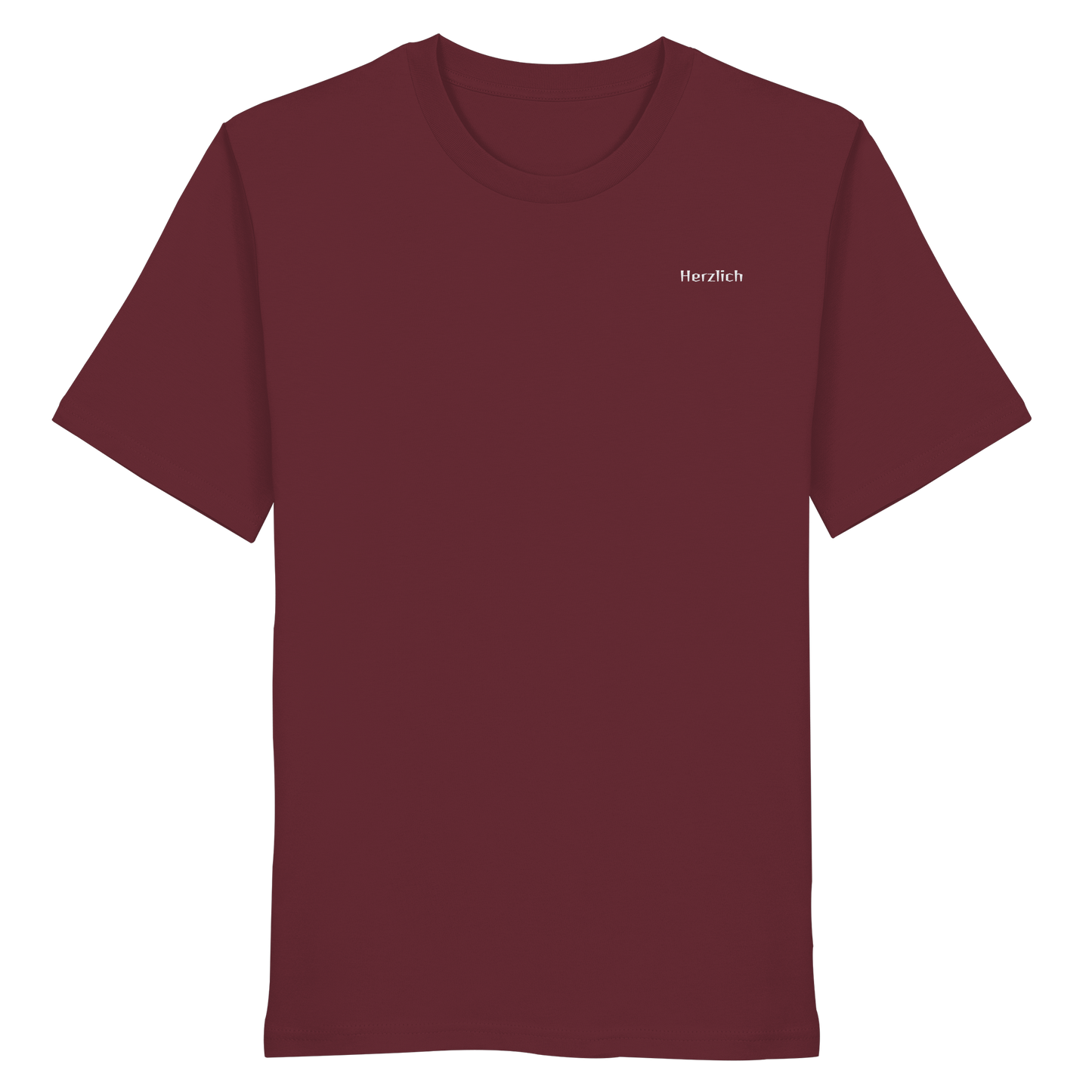 Herzlich - Organic Shirt (Stick weiß)