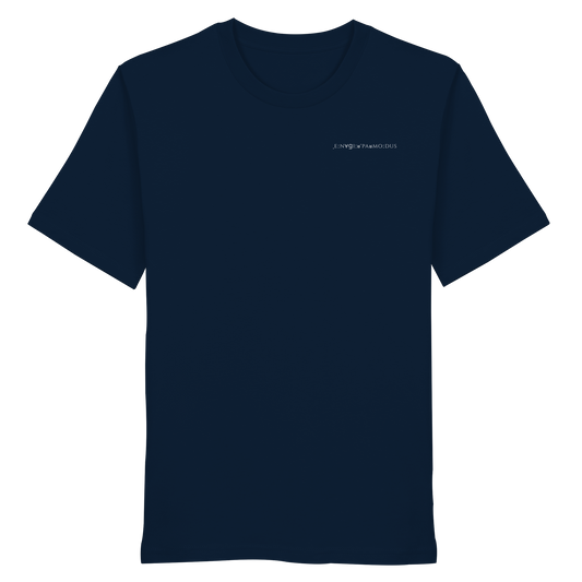 Energiesparmodus Lautschrift - Organic Shirt (Stick weiß)